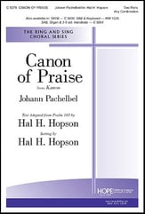 Canon of Praise Two-Part choral sheet music cover